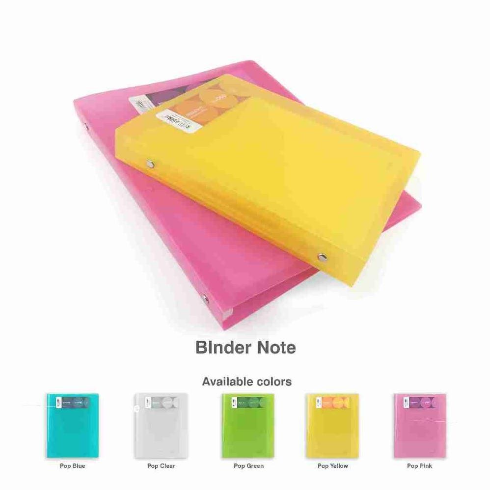 

Daiichi - Binder Note Ring Plastik File Buku Binder Isi Kertas Dan Pembatas DPO2 Cover Transparan Ukuran A5/B5