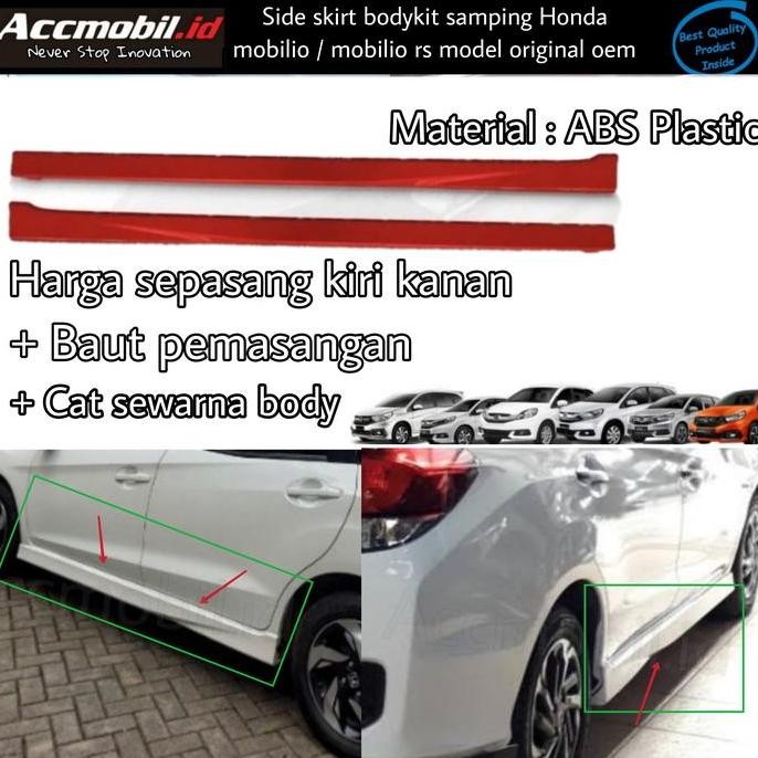side skirt bodykit samping honda mobilio mobilio rs model original oem