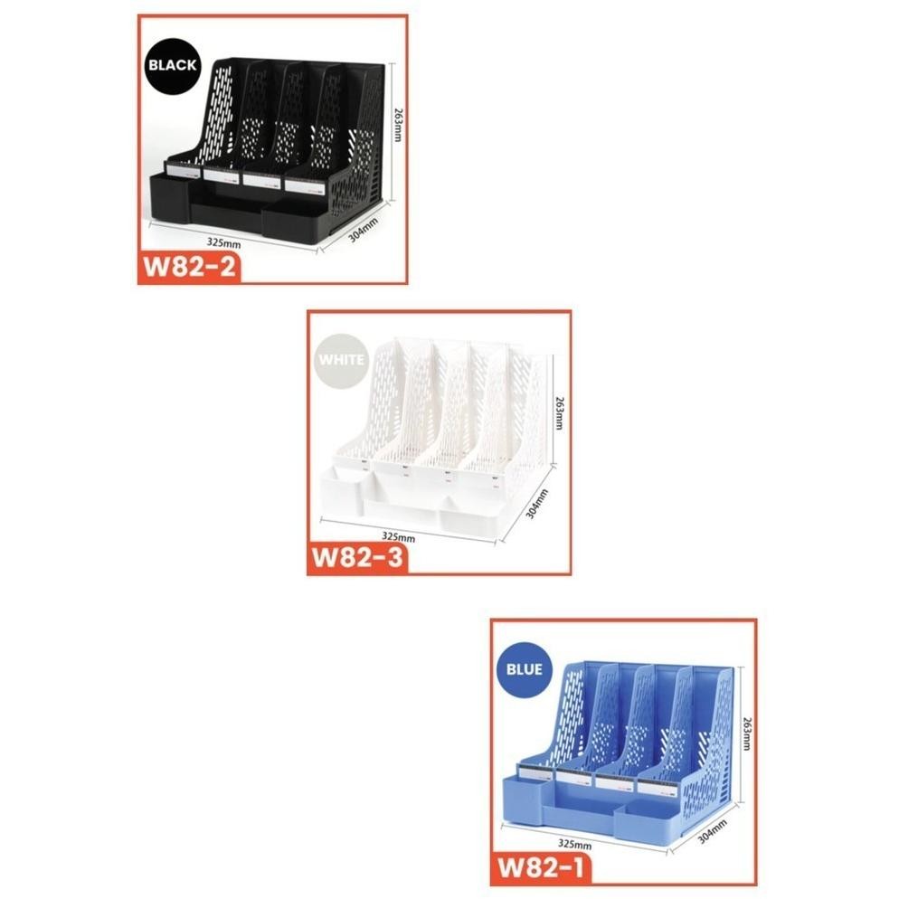 

RAK PENYIMPANAN PLASTIK / RAK BUKU SEKAT / DESKTOP ORGANIZER FILE / STATIONERY KIT