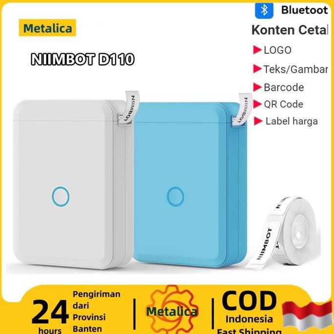 

new niimbot d110 perekat label termal portabel nirkabel bluetooth printer stiker