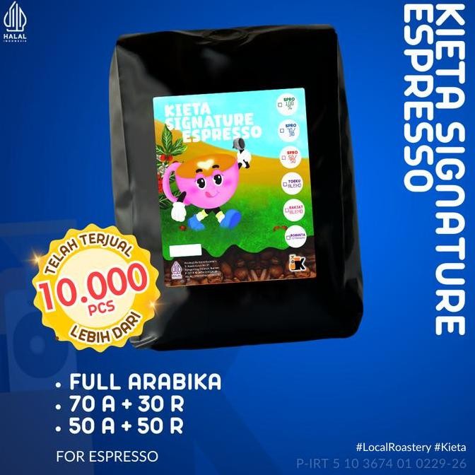 

BIJI KOPI KIETA SIGNATURE ESPRESSO BLEND 250 GR TERMURAH
