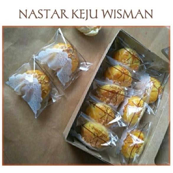 

Produk Baru!! Nastar wisman toping keju isian selai nanas isi 8pcs Pak