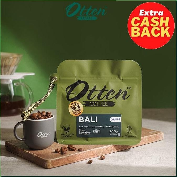 

KOPI ARABICA BALI KINTAMANI 200G - BIJI / BUBUK KOPI OTTEN COFFEE TERMURAH