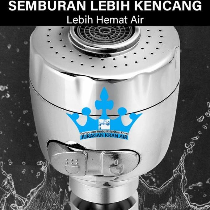 Tersedia Kepala Kran Cuci piring Tangan Keran Air dapur Chrome