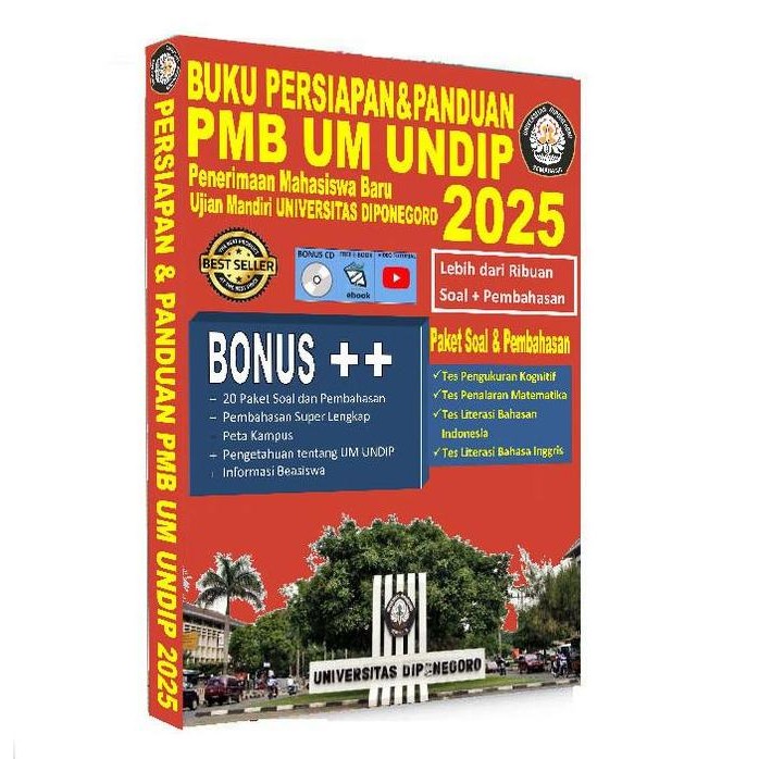 ready stock Buku Ujian Seleksi Mandiri PMB UM UNDIP 2023 Saintek