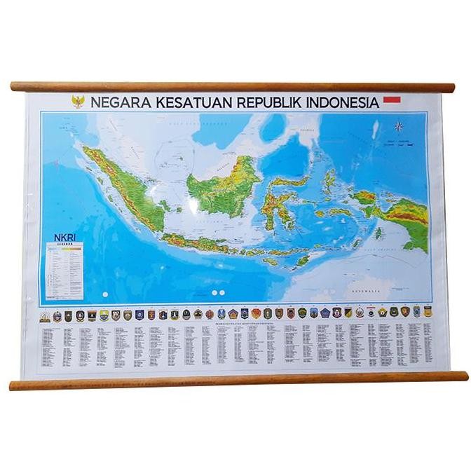 

ready stock Peta Indonesia (Bingkai) Negara Kesatuan Republik Indonesia (NKRI)