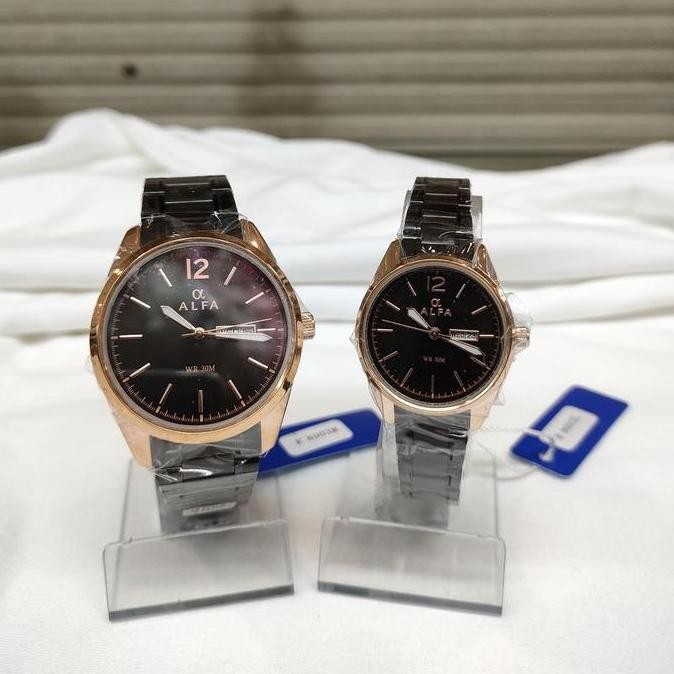 Murah Jam Tangan Alfa 8003 Rantai Original Waterresistant