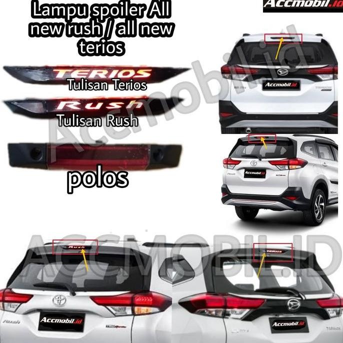 Lampu spoiler all new rush all new terios x trd original oem