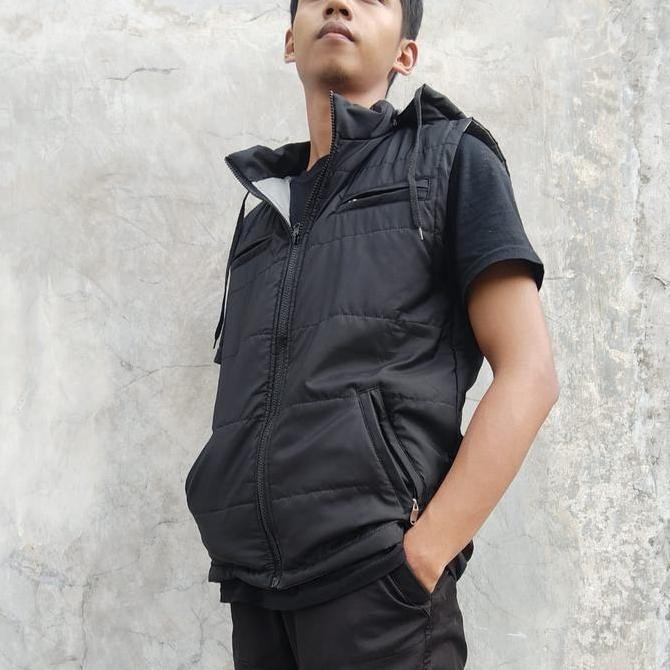 Jaket Rompi Motor Anti Angin Pelindung Dada Pria Wanita Kasual Korean Style Bahan Parasut Dacron Sak