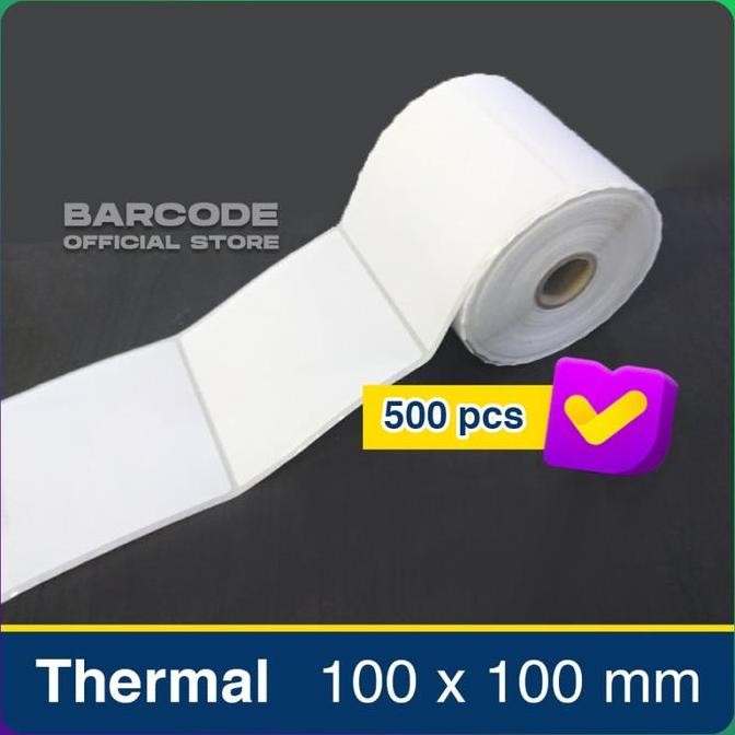 

new label stiker termal 100x100mm / 100 x 100 / 100x100 mm 1 line (1 slop)
