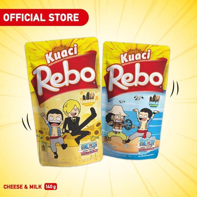 

REBO KUACI BUNDLING RASA CHEESE & MILK UKURAN 140GR - CEMILAN BIJI BUNGA MATAHARI TERMURAH