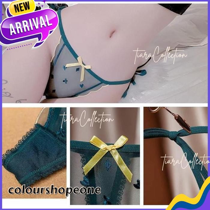 CELANA DALAM THONGS WANITA SEXY HOT TALI BORDIR HATI TIPIS CD C239 BAHAN BERKUALITAS TINGGI 