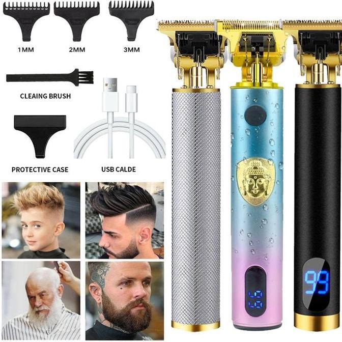 Alat Cukur Rambut Elektrik T9 Antik Mesin Pemotong Rambut Pencukur Elektrik Pria Profesional Pemangk