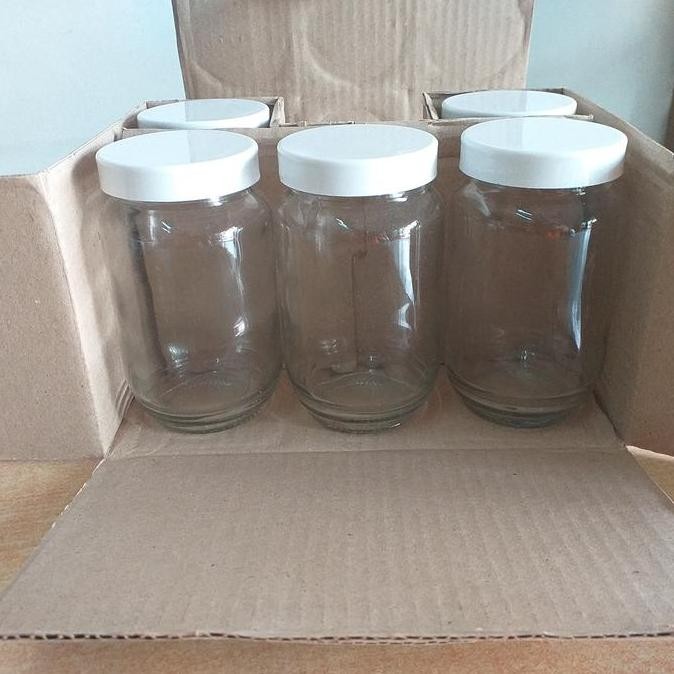

Produk Baru!! 6 pcs Toples Selai Kaca 350ml / Botol Selai / Toples Madu / Botol Kaca