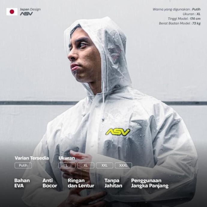 JAS HUJAN ASV OSAKA SETELAN BLACK murah