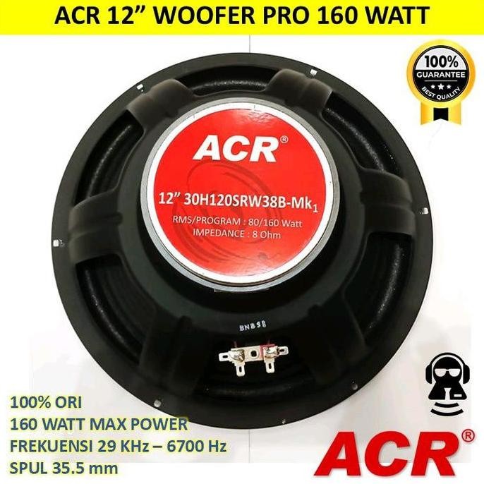 BEBAS ONGKIR - Speaker 12 Inch Woofer ACR PRO - Speaker Woofer Wufer 12 Inch ACR PRO
