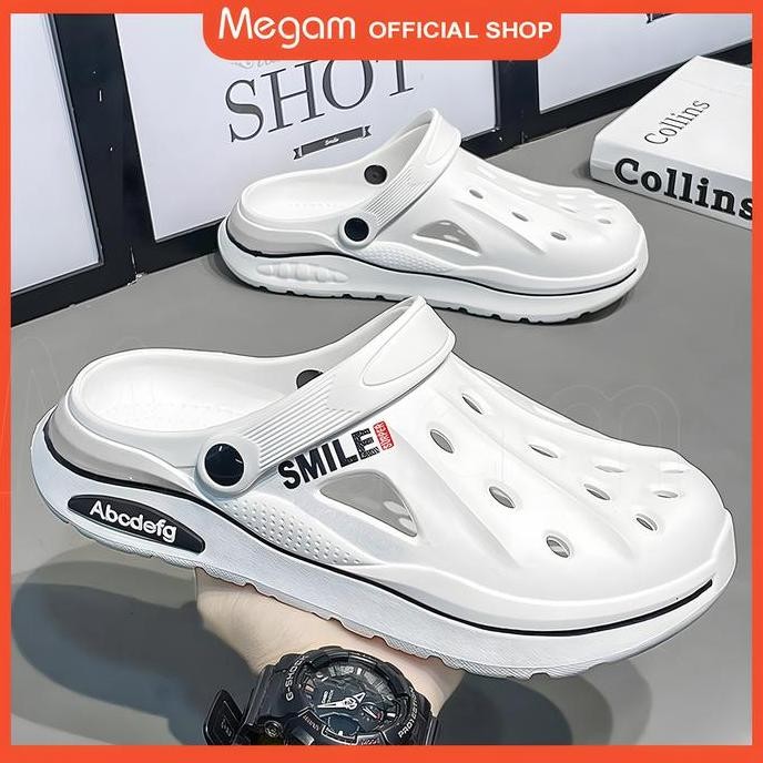BELI LOKALMegam Sandal Slop Pria Sandal Cowok Kekinian Sandal Remaja Laki Laki Kekinian Sandal Pria 