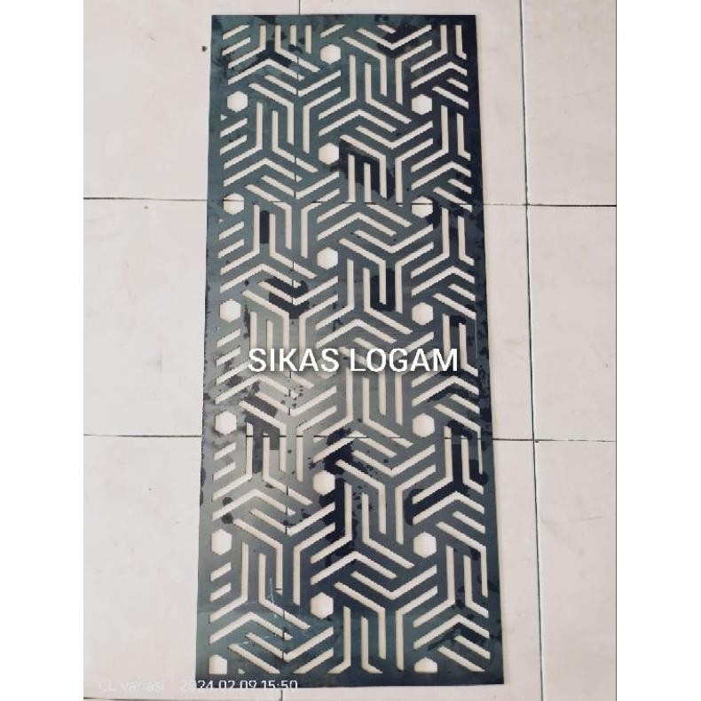 NEW plat besi LASER CUTTING 120x60cm 1,5mm full
