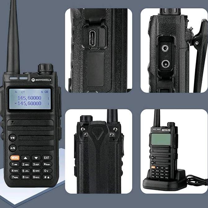 NEW HT DUAL BAND UHF VHF JARAK JAUH 1-20KM MOTOROLA X9 TWO WAY RADIO WALKIE TALKIE 15 WATT  WALKY TA