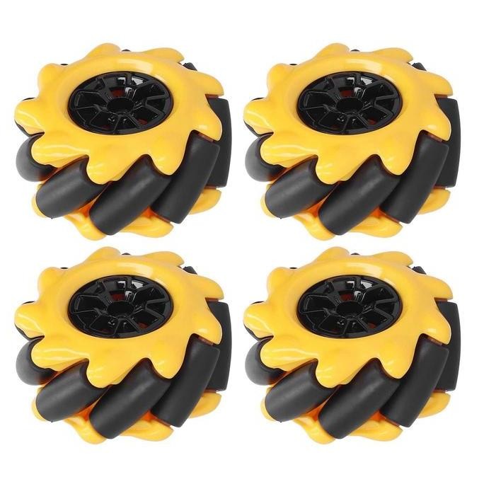 SATU PASANG Roda Mecanum Wheel  Robot OMNI-DIRECTIONAL Omni Wheel 80mm