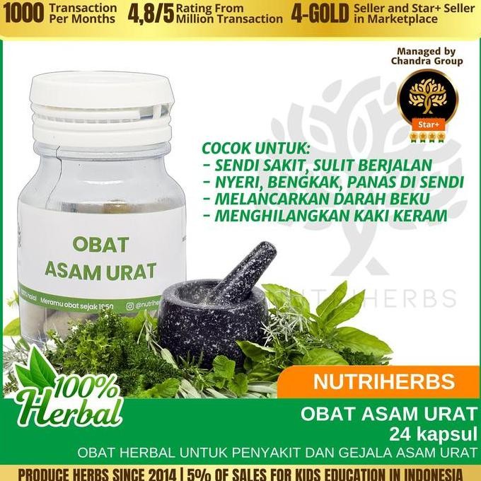 BEBAS ONGKIR - Obat Herbal Cina Asam Urat Rematik Kolestrol Nyeri Sendi Ramuan Alami