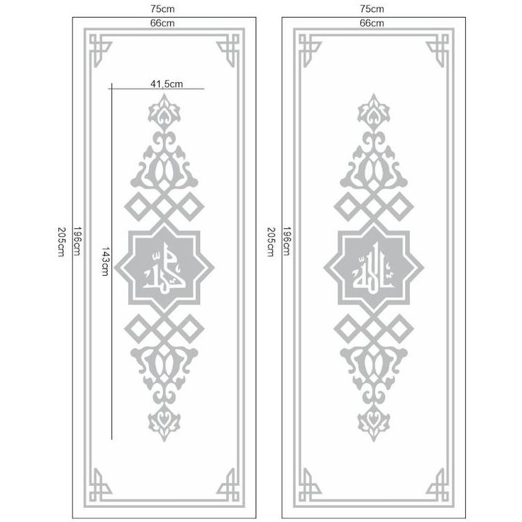 Cutting Stiker Custom Kaligrafi Ornamen Co