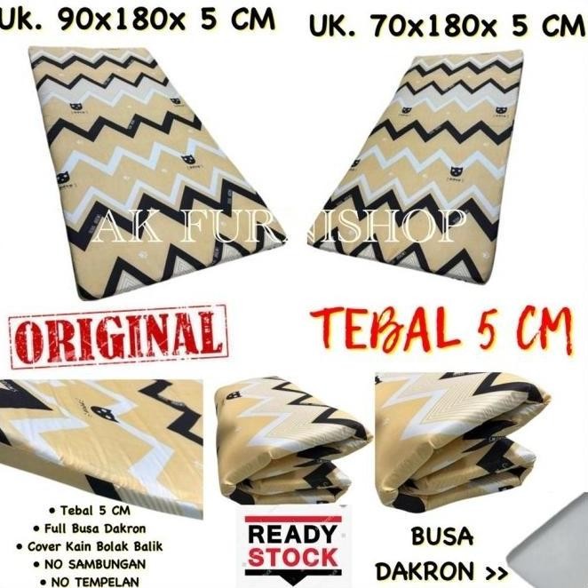 Kasur Lipat Busa Dakron Murah Tebal 5 CM - Kasur Lantai Ekonomis