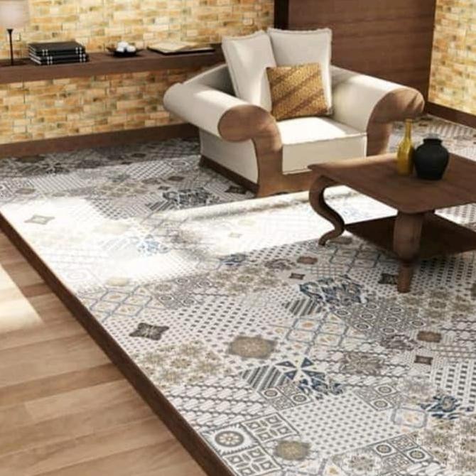 Kualitas Terjamin Granit Motif Batik/Granit Lantai Vintage Dbatik Amba Gta332711R/Roman Siap Kirim