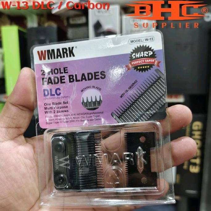 TERBARU - BLADE CLIPPER. WMARK W13 ANTI PANAS CARBON FADE TAPPER BLADENYA NG-9001 dan NG-222 ORIGINA