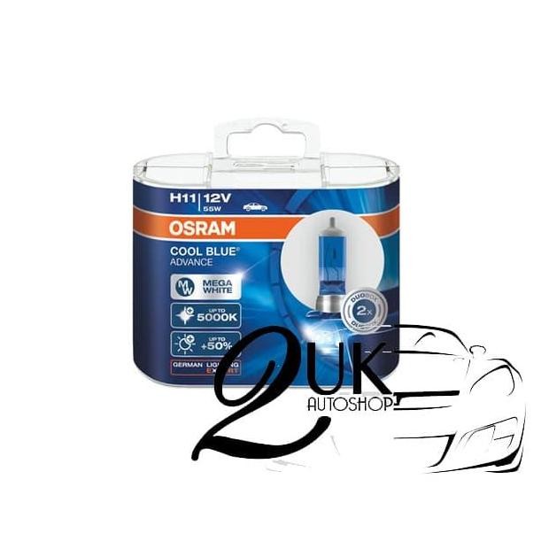 New Lampu Bohlam Mobil OSRAM COOLBLUE / COOL BLUE ADVANCE / CBA H11