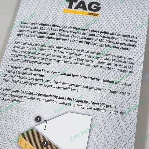 New Air Filter Saringan udara Toyota Starlet EP70 EP80