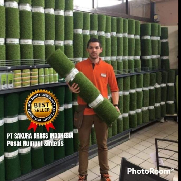 Karpet Rumput Sintetis 1 Roll 1X5 Meter Tipe Swiss Buat Taman Dan Co
