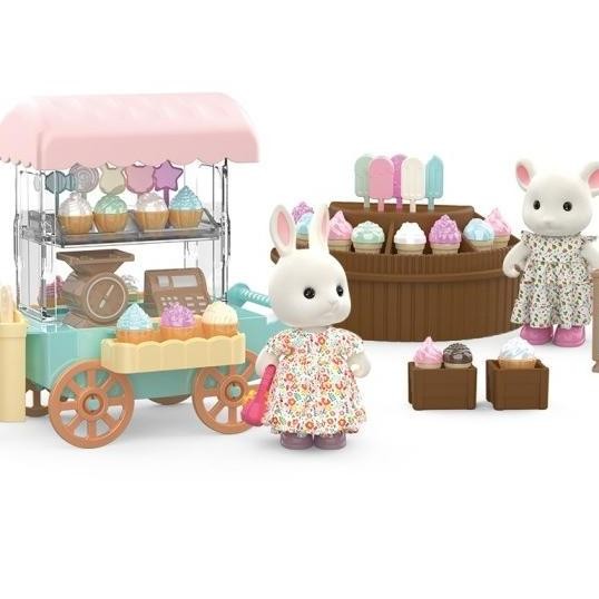 Koala Diary Sylvanian Ice Cream Cart House mainan rumah gerobak boneka