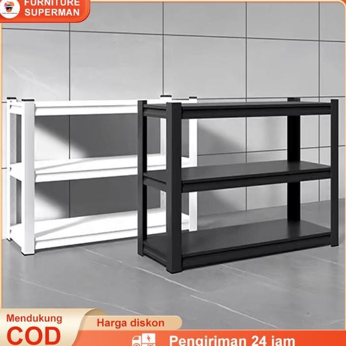 Fnt Rak Buku Besi Kukuh,Rak Besi 3 Tingkat ,Rak Buku Besi,Rak Jualan Dagangan,Rak Lemari Serbaguna,R