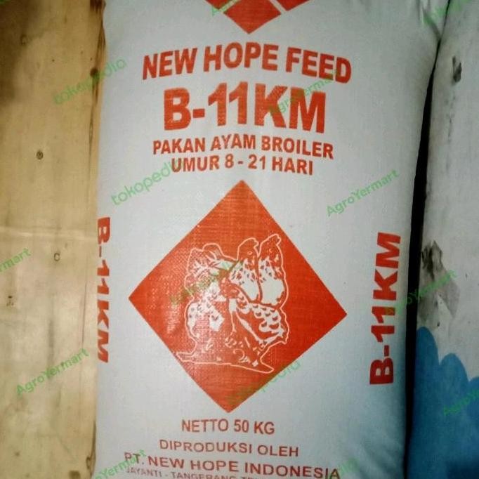 Pakan Ayam B-11KM Broiler Pedaging 8-21 Hari Protein 20% rah Hemat
