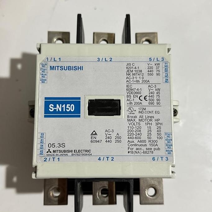 Kontaktor 200A 3Phase 3P S-N150 Sn150 Mitsubishi