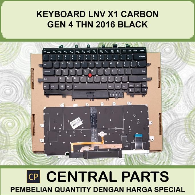 Keyboard Laptop Lnv X1 Carbon Gen 4 Thn 2016 Black