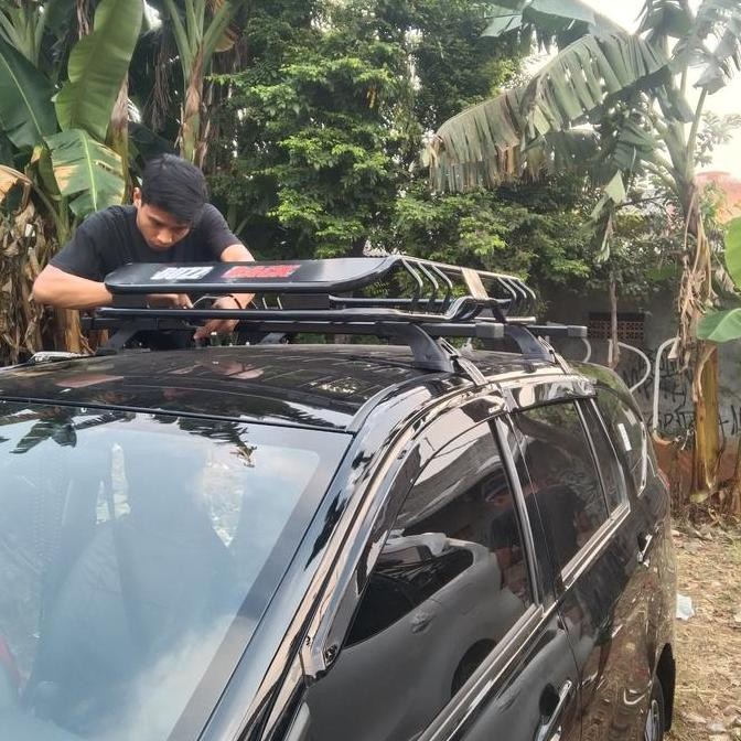 Terlaris Roof Rack Atas Mobil Avanza/ Xenia Merk Buzz Rack+Kaki Jepit Body Ready Stok
