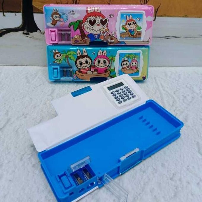 

Dwl-49 Kotak Pensil Ada Kalkulator/Pencil Case Kalkulator/Tempat Pensil Magnet Kalkulator