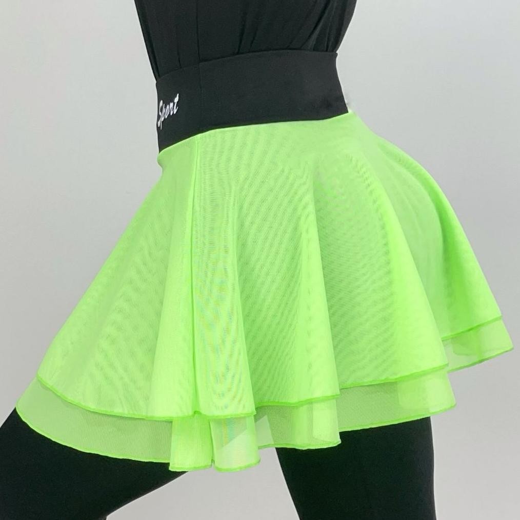 YZ LagaSport Luaran Rok Bahan Tile Jaring/Rok Tanpa Dalaman Celana/Rok Tennis/Sport Mini Skirt/Rok O