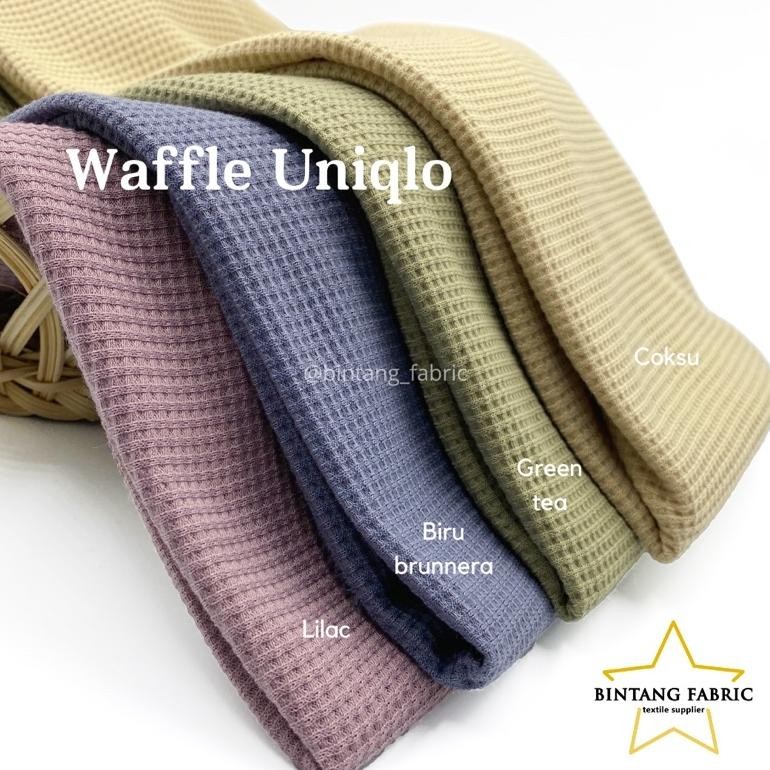 YZ Bahan Kain Knitting Waffle UNIQLO 1 kg