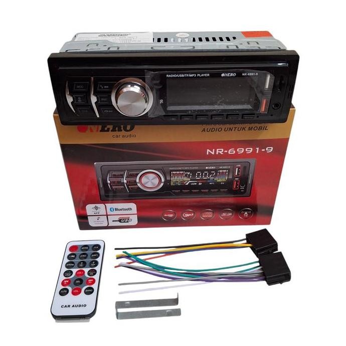 Single din nero nr-6991-9 single mp3 bluetooth usb nero