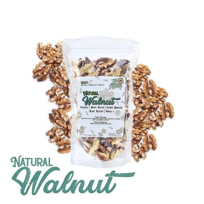 

Murah Natural Walnut Mentah 250 Gr - Camilan Sehat & Bergizi