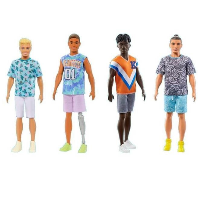 Boneka mattel Barbie Ken Fashionistas ken Mainan Original Asli