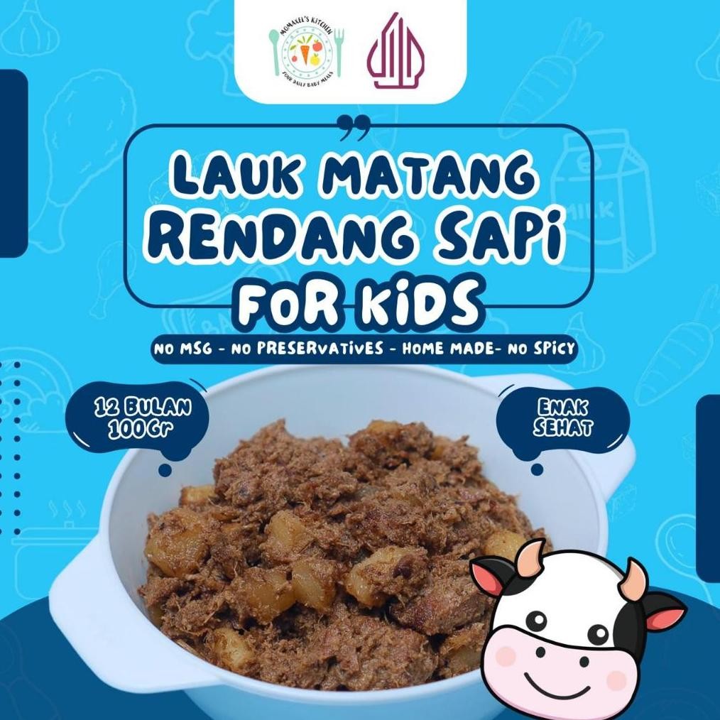

RENDANG SAPI FOR KIDS BYMOMAXEL READY TO EAT / LAUK SIAP SAJI / MAKANAN BAYI /TODDLER FOOD/MPASI FROZEN