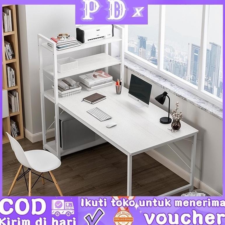 Meja Komputer/Meja belajar/meja kantor/meja pc/Meja 1 Meter/lemari meja belajar(H table)