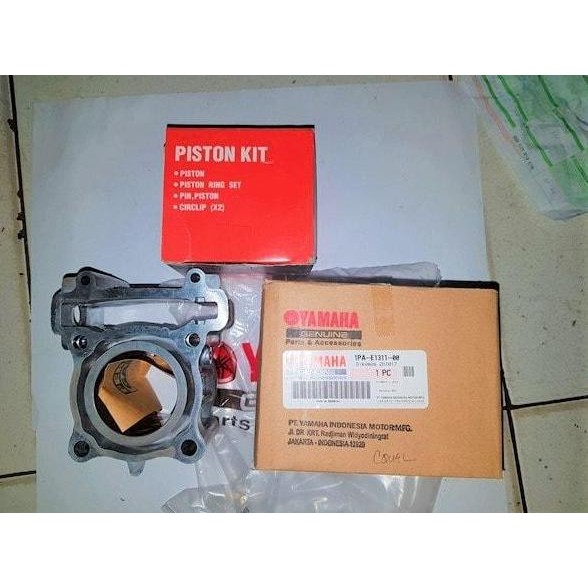 Blok Seher & Blok Mesin Set Piston Kit Vixion New &R15 Original Yamaha Original