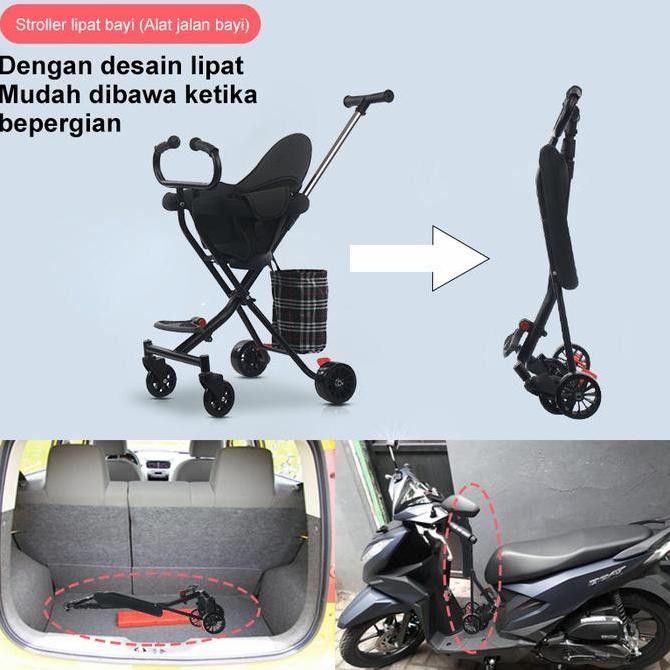 stroller baby lipat stroler bayi lipat kereta dorong bayi lipat/kereta dorong naungan lipat kereta d