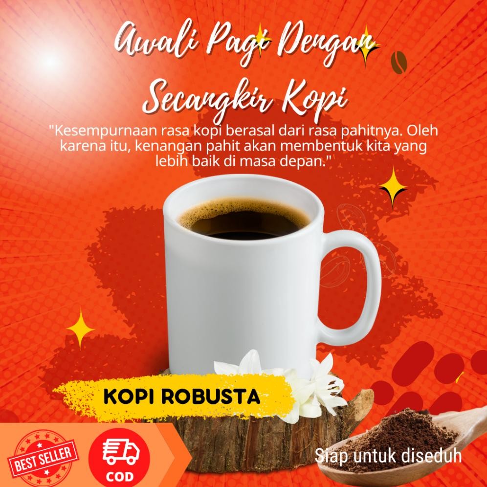 

Promo / Terlaris Kopi Temanggung Robusta Bubuk Murni 100% Asli 1kg Terbaik