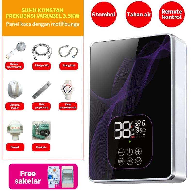 Pemanas Air Listrik Tanpa Tangki Shower Air Panas Instan / Water heater Suhu Konstan / Pemanas air l